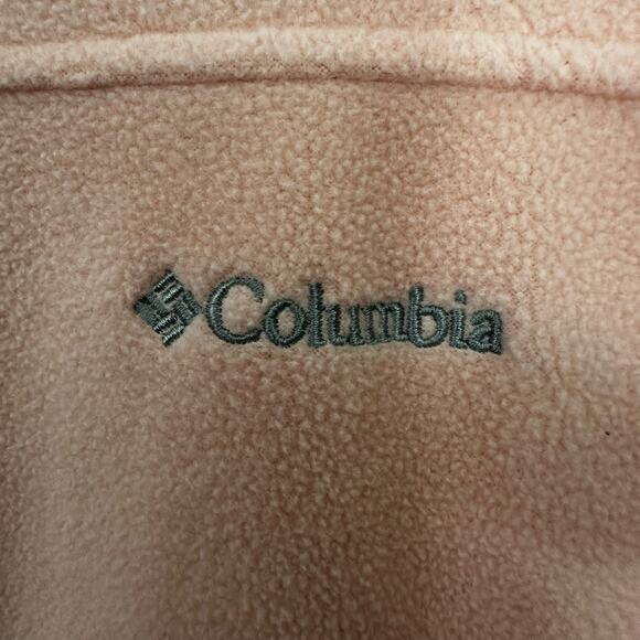 Columbia Fleece Jacket Women's Small Pink Full Zip Mock Neck Pockets Interchange - Picture 5 of 7